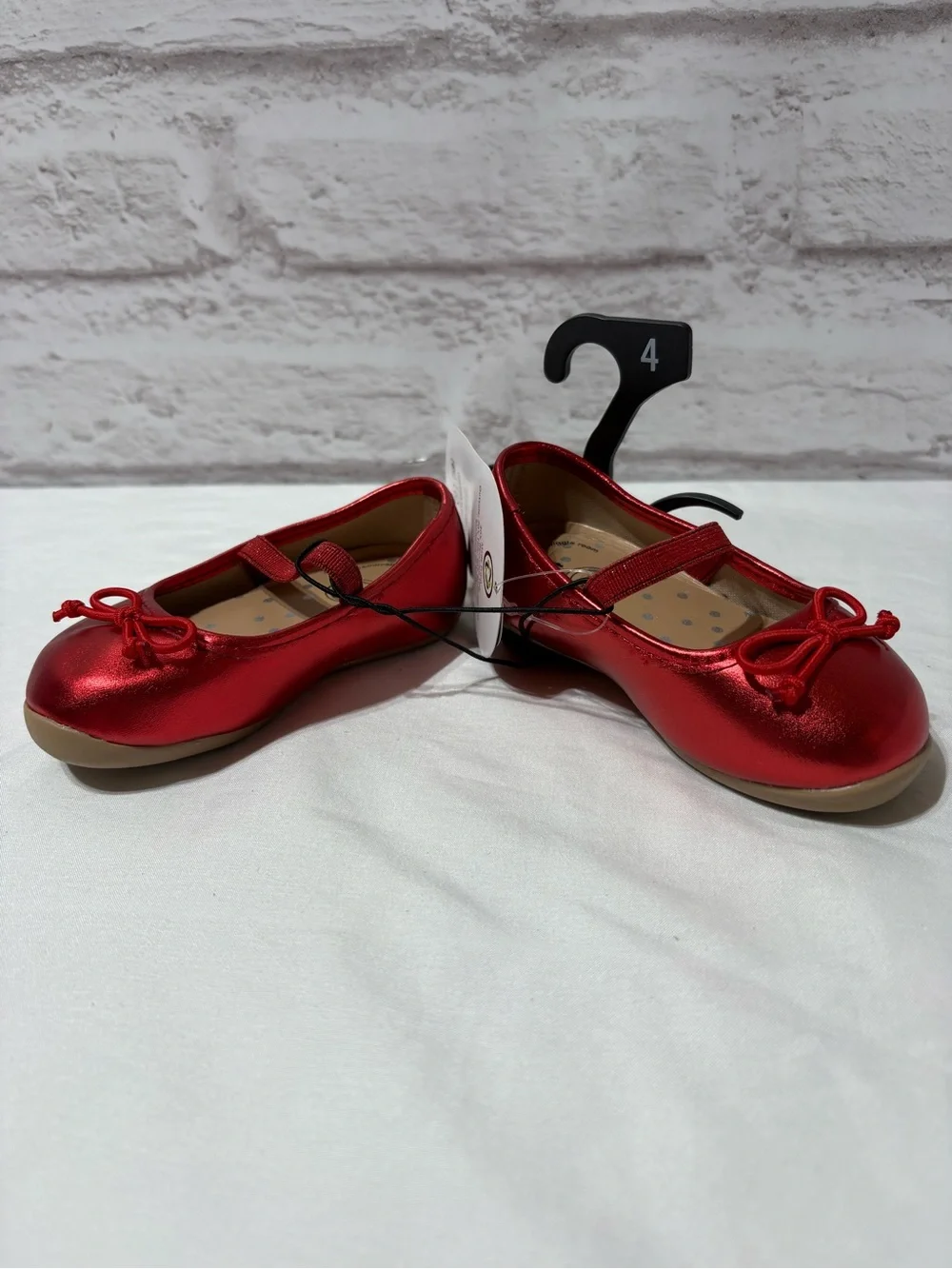 wonder nation Red Mary Jane Ballet Flats for Girls